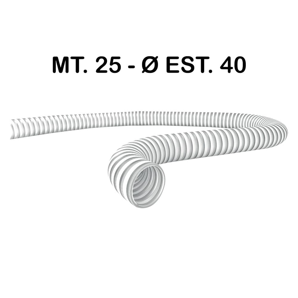 TUBO SPIRALATO ATOSSICO ø mm. 35 x mt. 25 - Ø est. 40 (25 MT)