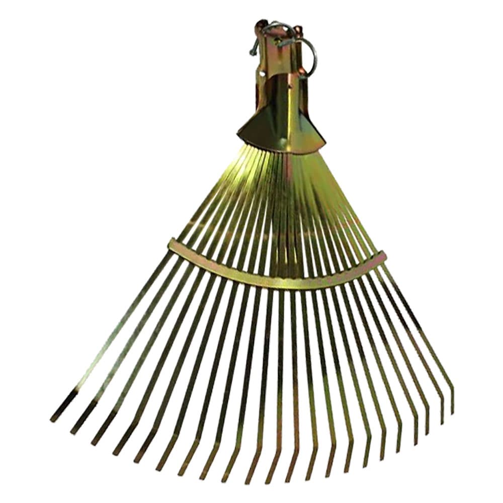 SCOPA DA GIARDINO REGOLABILE Tipo leggero - zinco cromato oro