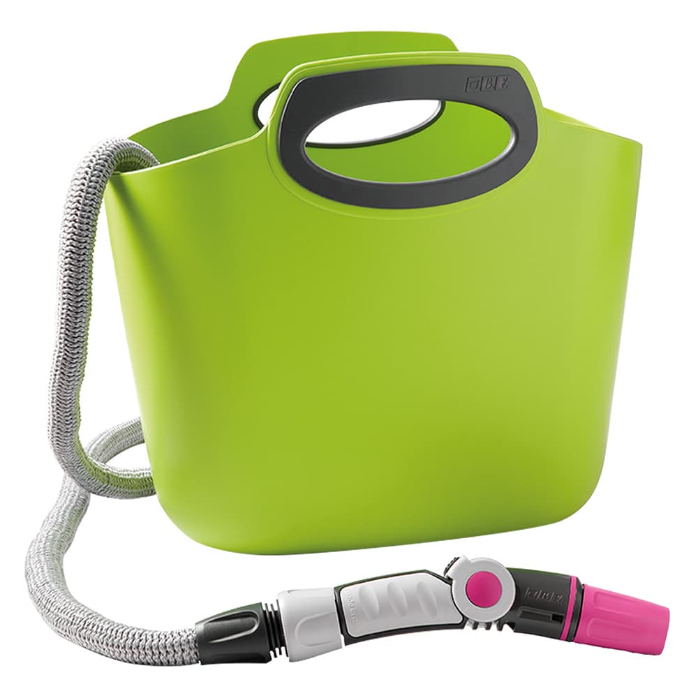 TUBO ESTENSIBILE PER GIARDINO IN KIT 'AQUAPOP 30' col. verde