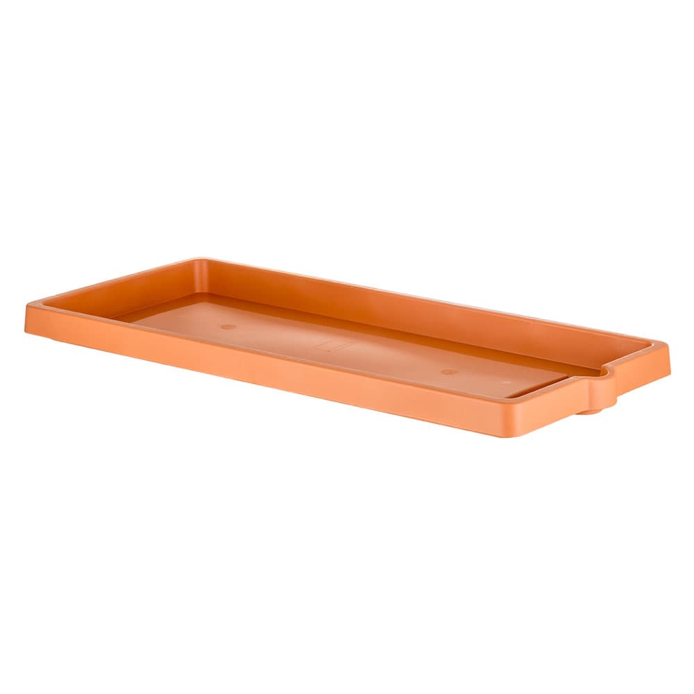 SOTTOVASO PER FIORIERA RETTANGOLARE cm 75 x 33,5 x 4,5 - cotto chiaro