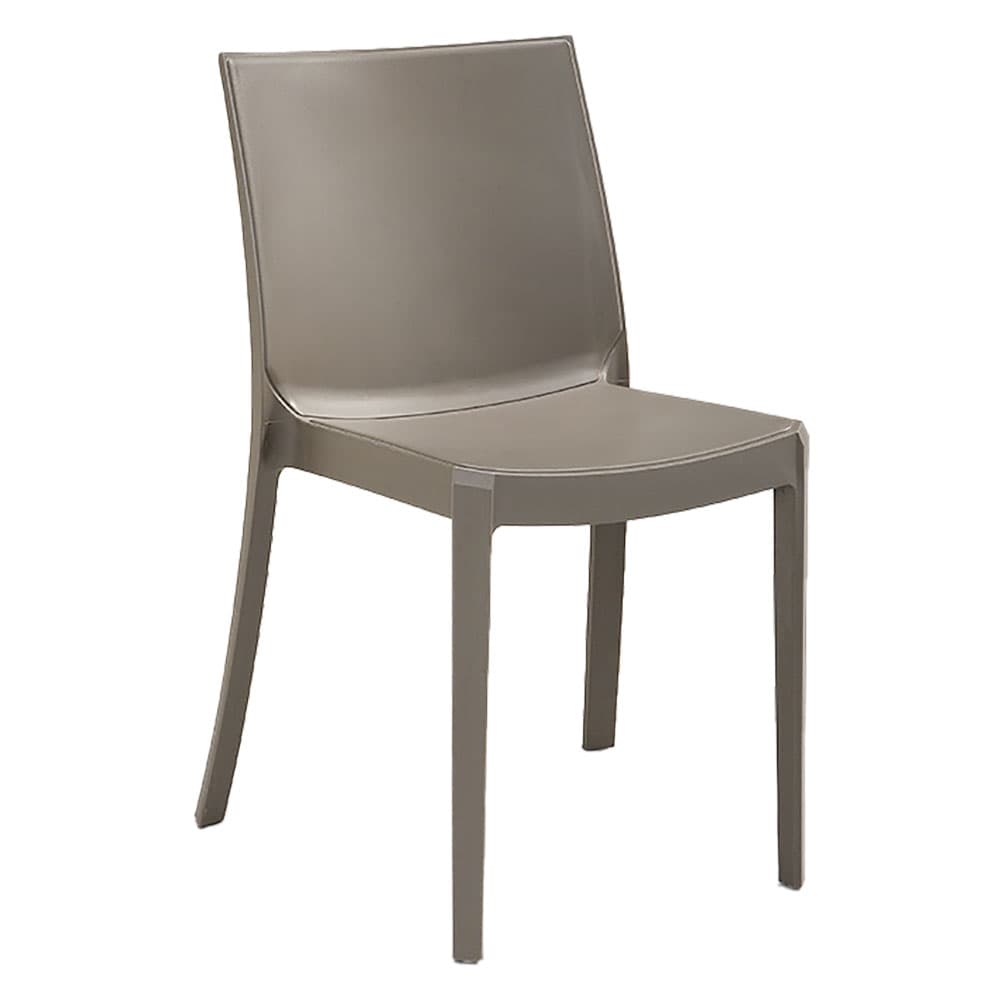 SEDIA IN POLIPROPILENE 'PERLA' beige taupe