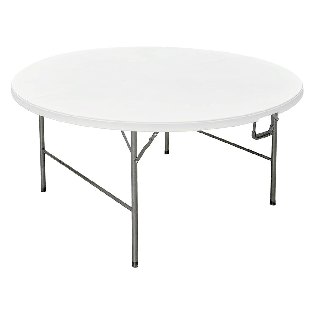 TAVOLO TONDO PIEGHEVOLE 'PARTY' Ø cm 180 x h. 74 - colore bianco