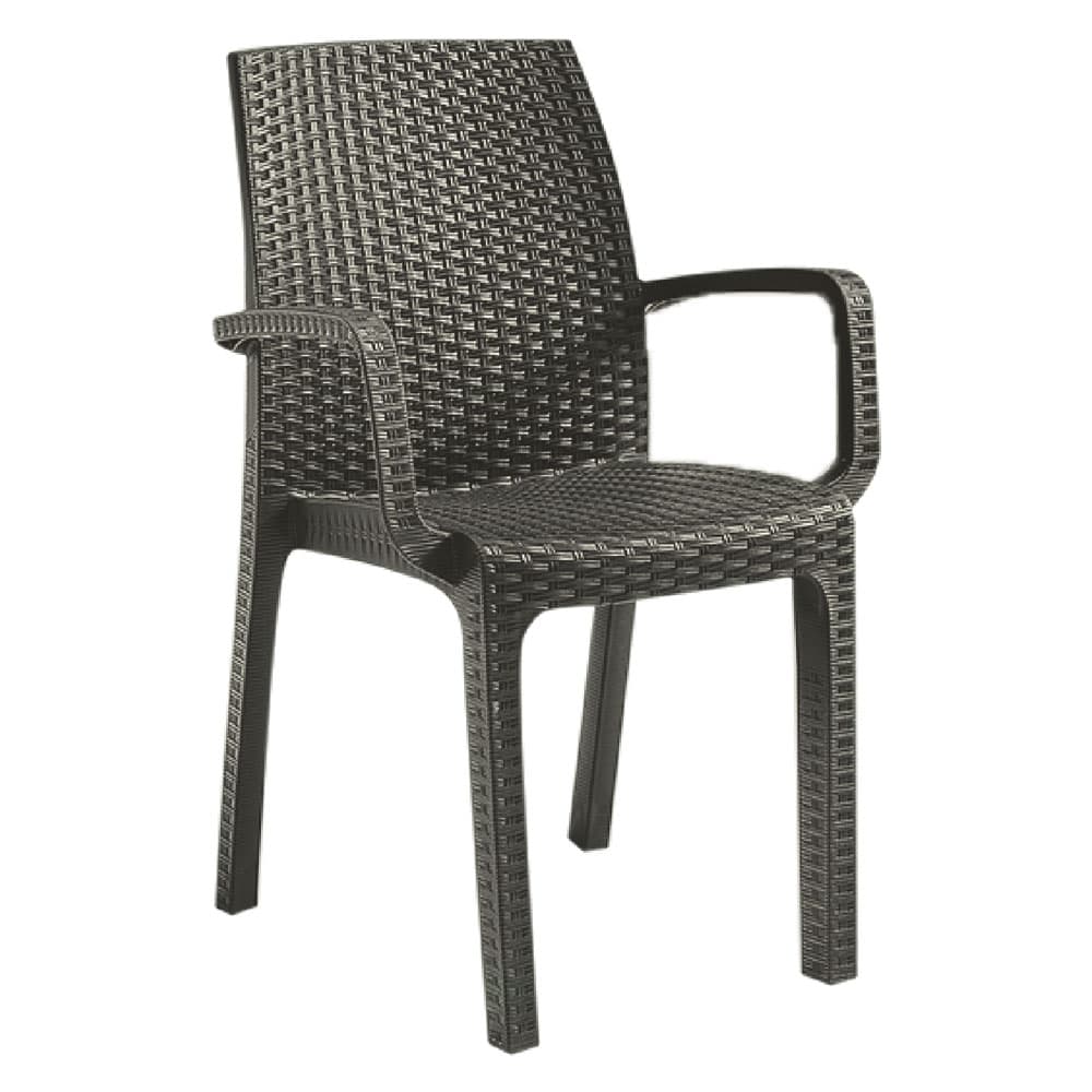 SEDIA IN POLIPROPILENE 'VERONA ARMCHAIR' taupe