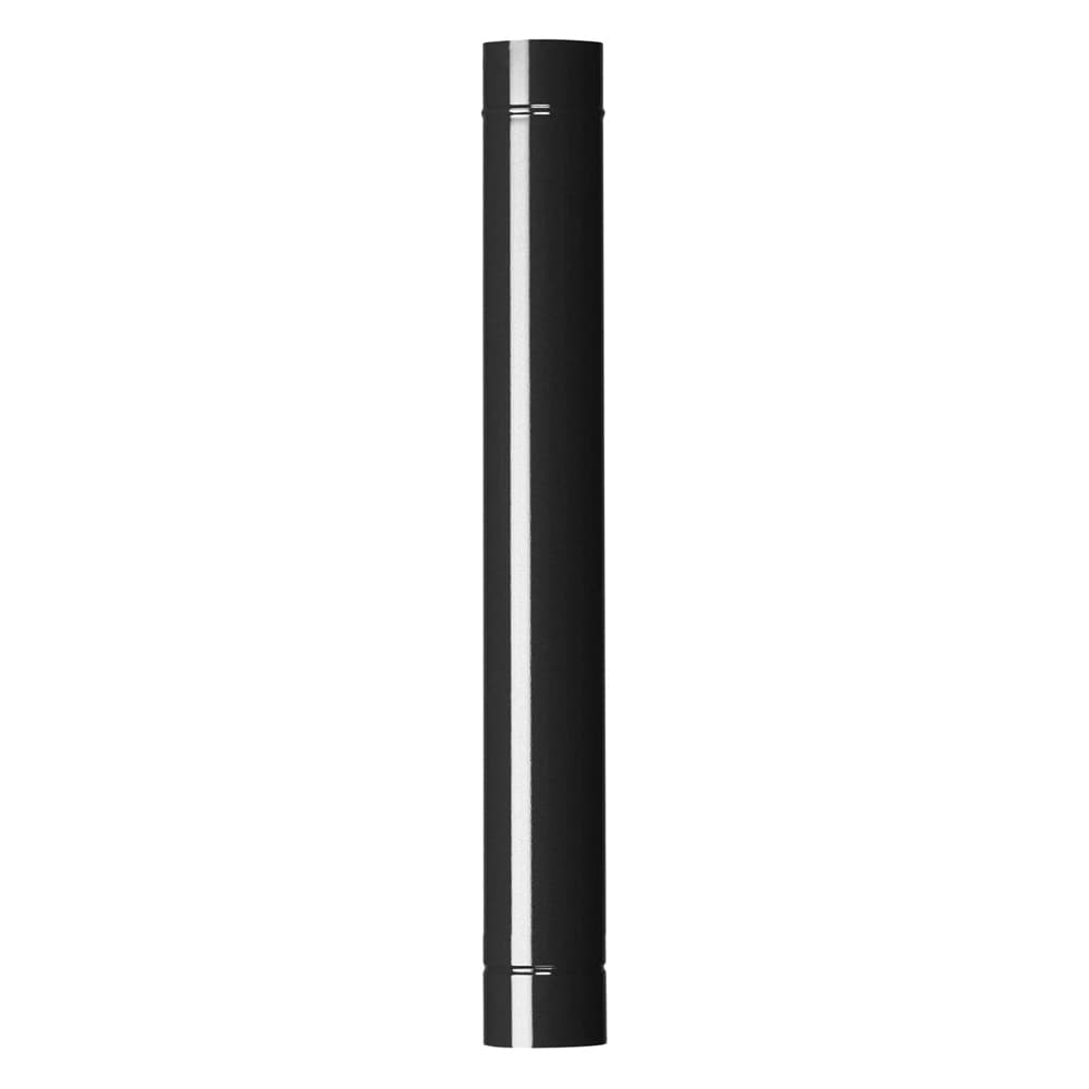TUBO SMALTATO PER STUFE cm 100 ø 10 nero lucido