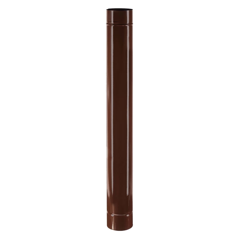 TUBO SMALTATO PER STUFE cm 100 ø 12 marrone