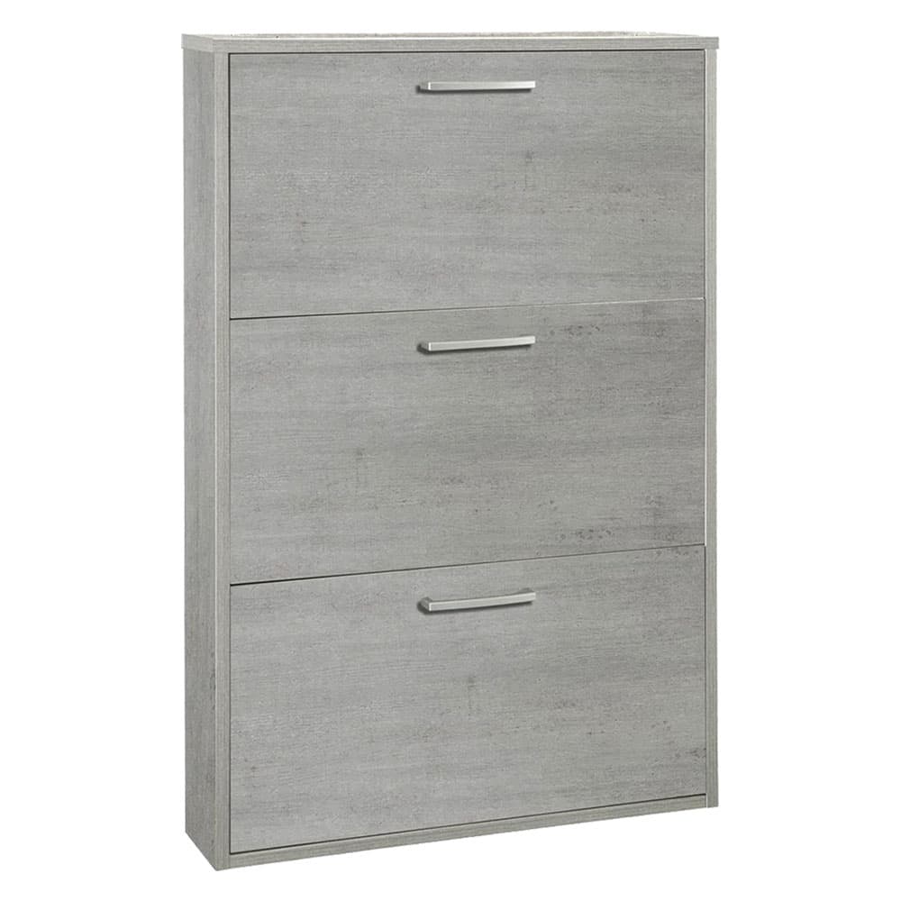 SCARPIERA 3 RIBALTE SINGOLE LINEA 'ESPRESSO' cm. 15 x 65 x h.105 - cemento