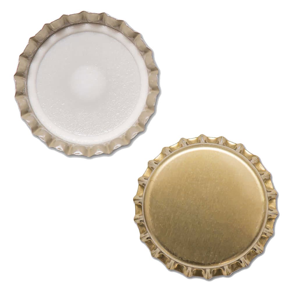 TAPPO A CORONA ø mm 26 'oro' - idonei per bollitura (80 CF)