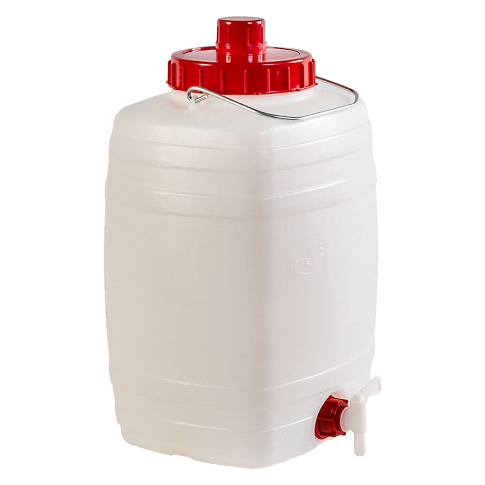 BIDONE PER ALIMENTI 'DEMETRA' Lt. 15 - cm 26 x 23 x h.42 (lxpxh) manico ferro