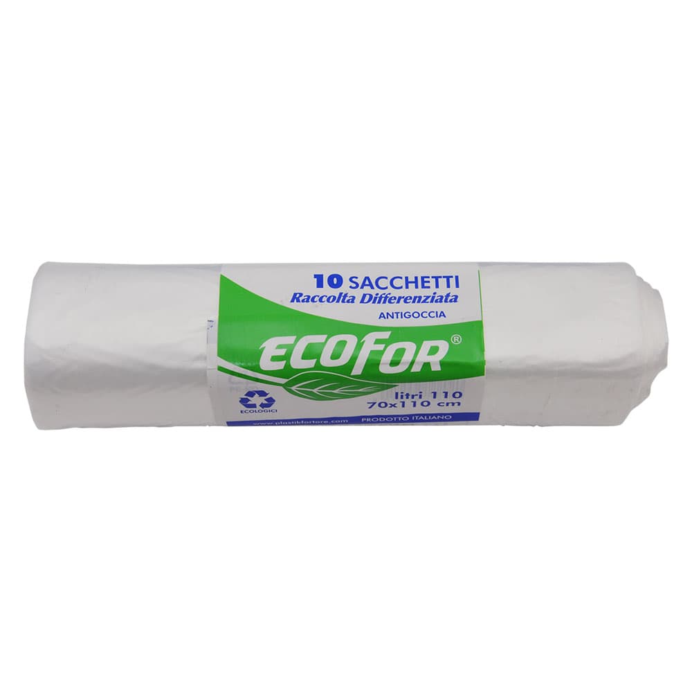 SACCHETTI PER NETTEZZA URBANA cm 70x110 - cf.10 pz - trasparenti (35 CF)