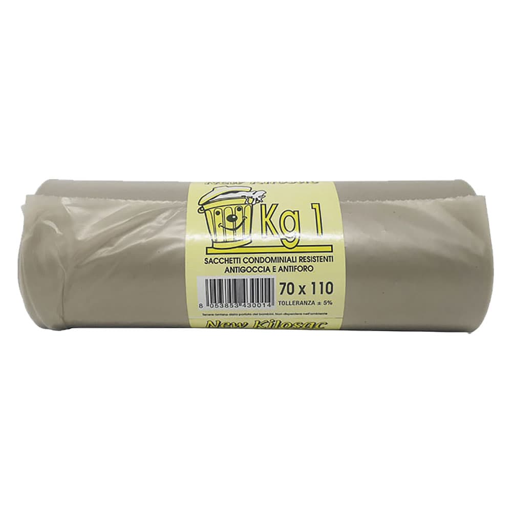 SACCHI PER NETTEZZA URBANA 'PESANTI' 90x120 - rt.1 kg - ambra