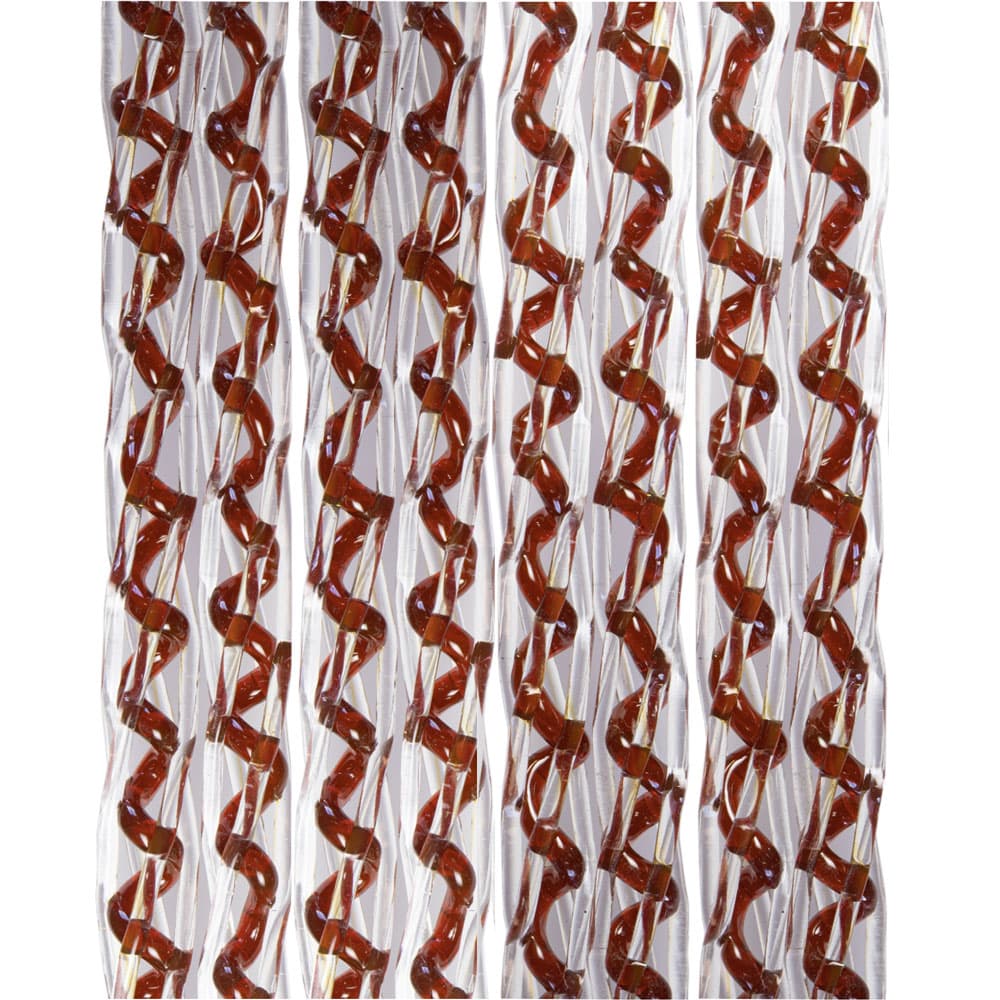 TENDA ELICOIDALE 'COCO' cm. 100 x 220 - cristal/marrone