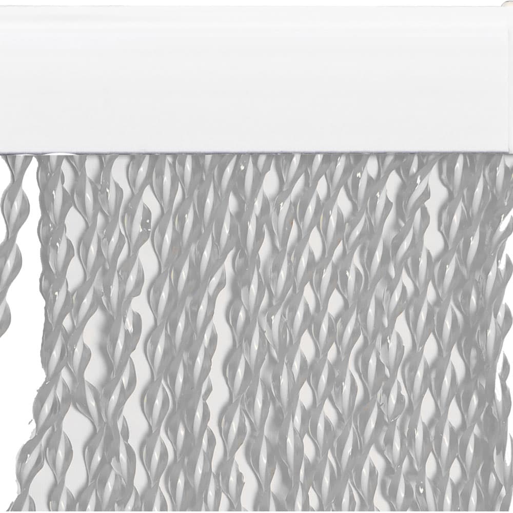 TENDA A CORDONCINO 'CAMELIA' cm 140 x 240 - cristallo/bianco