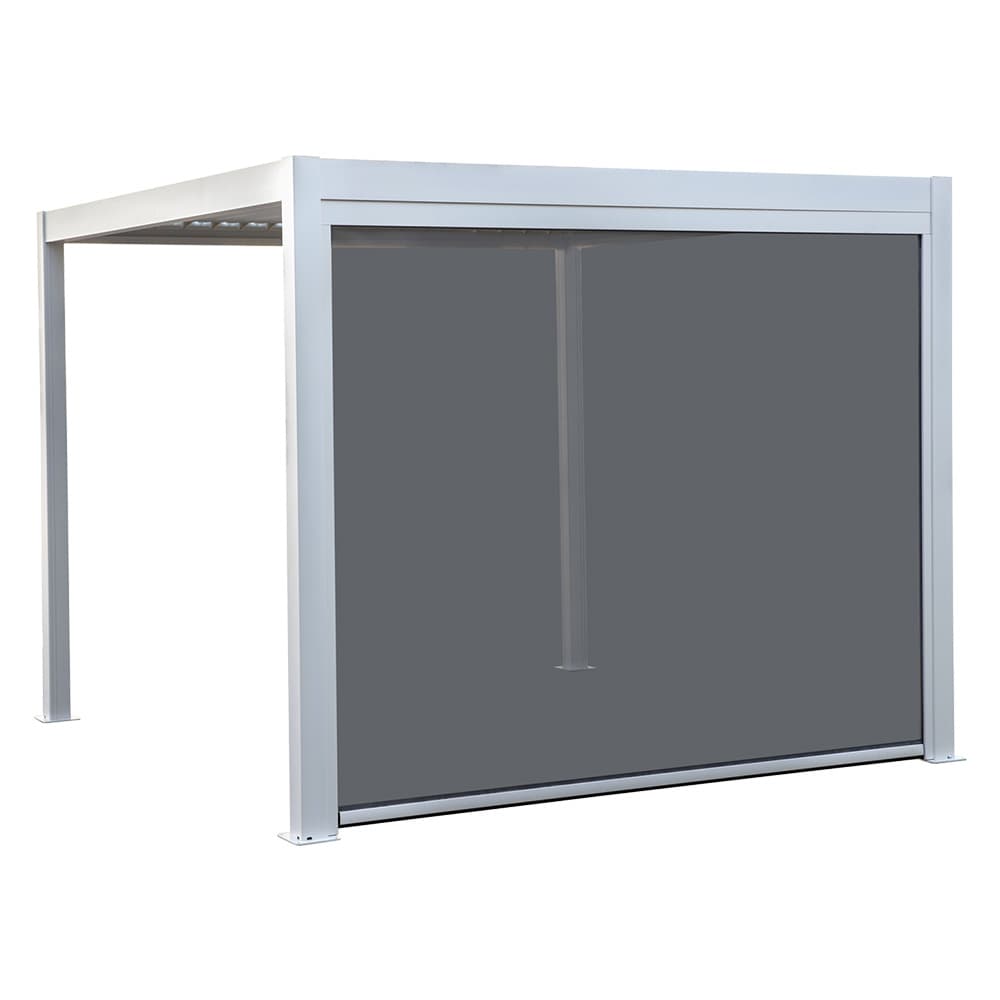 TENDA A RULLO 'ZEN' PER PERGOLA BIOCLIMATICA 'QUIETE' per mt 3 - bianco