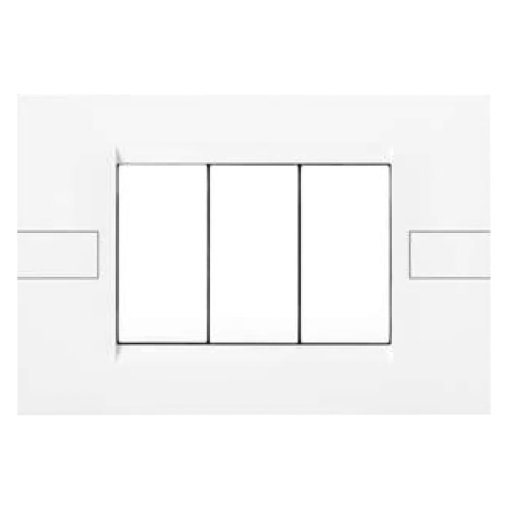 PLACCA SERIE 'INTEGRA' 3 posti - bianco