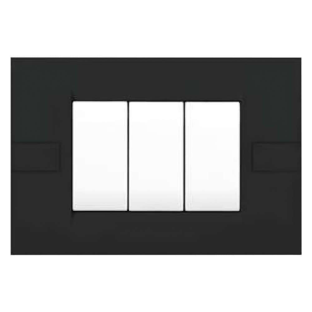 PLACCA SERIE 'INTEGRA' 3 posti - nero