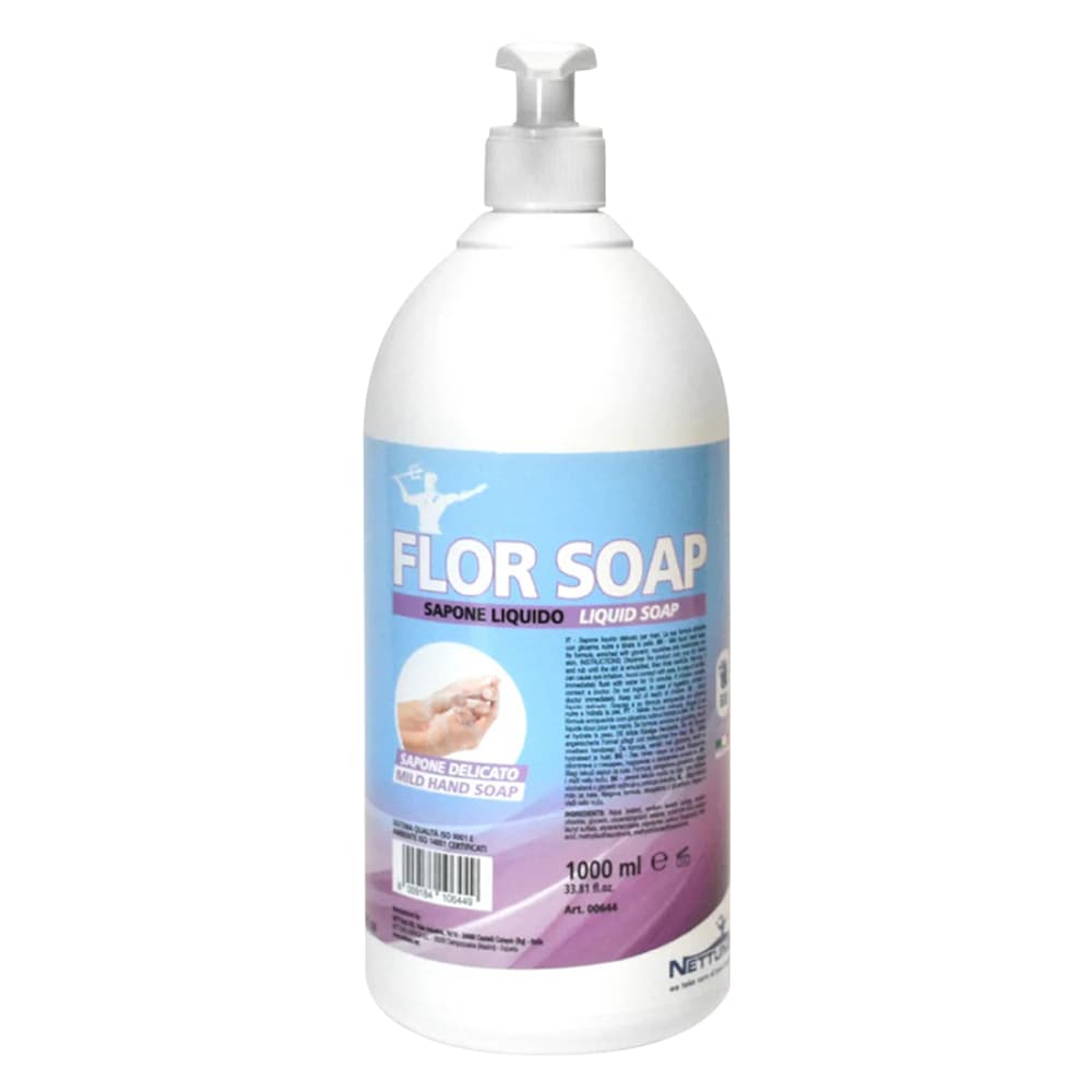 SAPONE LIQUIDO 'FLOR SOAP' ml 1000 con dosatore