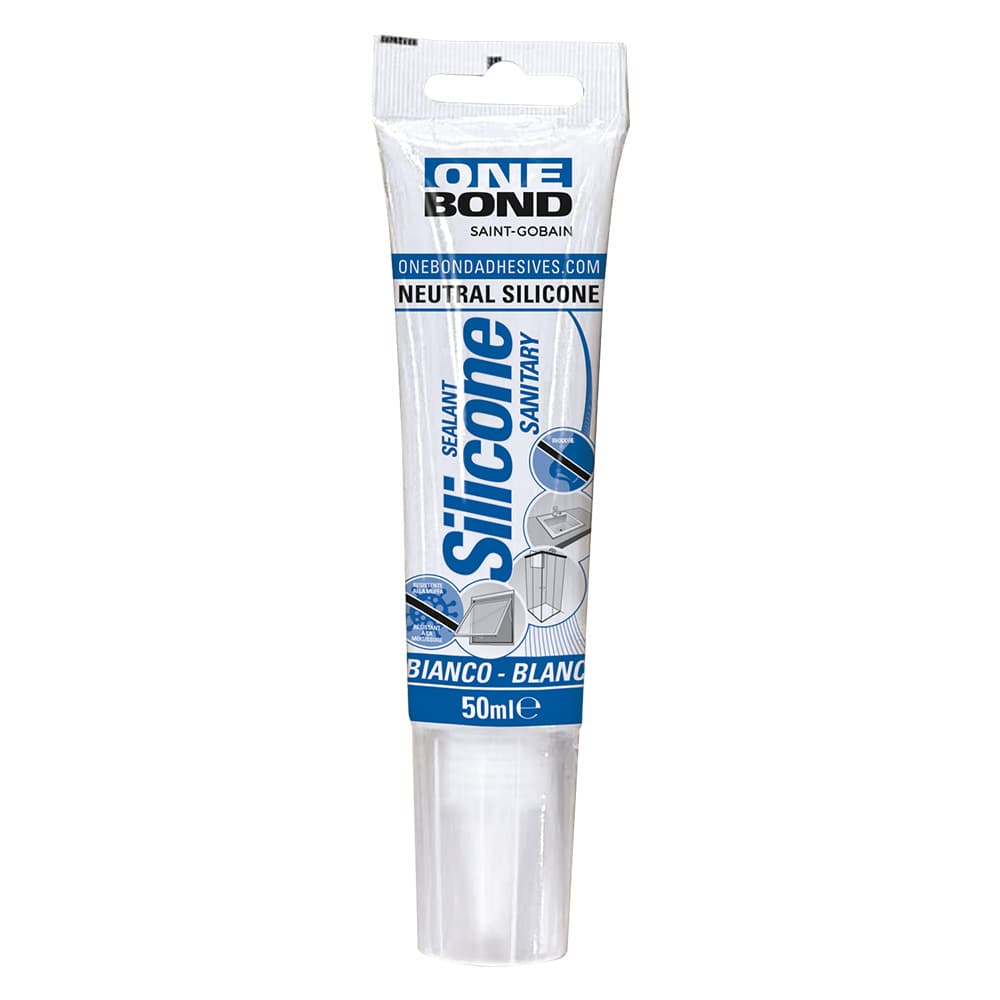 SILICONE NEUTRO 'SANITARY' tubetto - ml 50 bianco