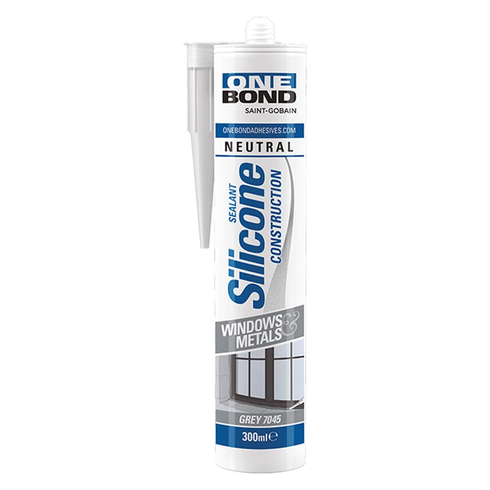 SILICONE NEUTRO 'CONSTRUCTION' grigio (RAL 7045) ml 300 (12 PZ)