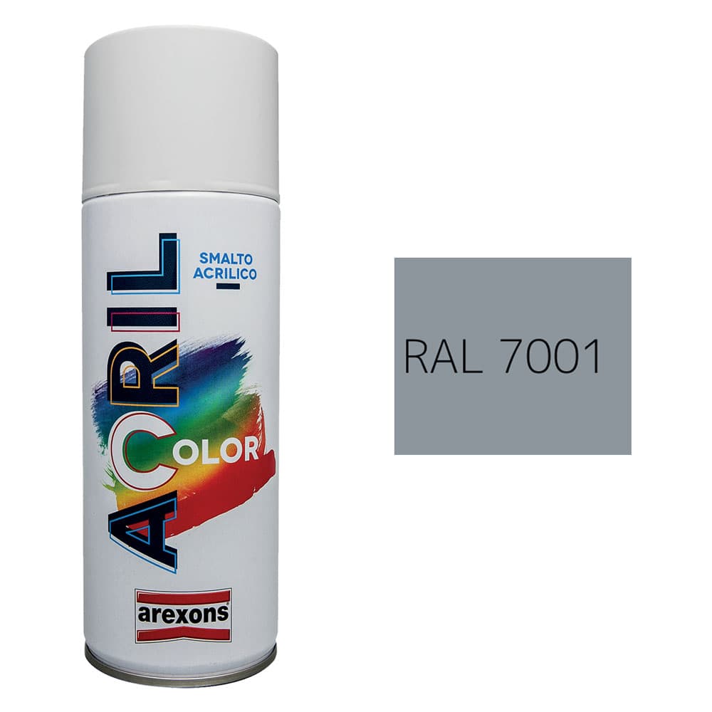 SMALTO SPRAY ACRILICO RAL 7001 - grigio argento (6 PZ)