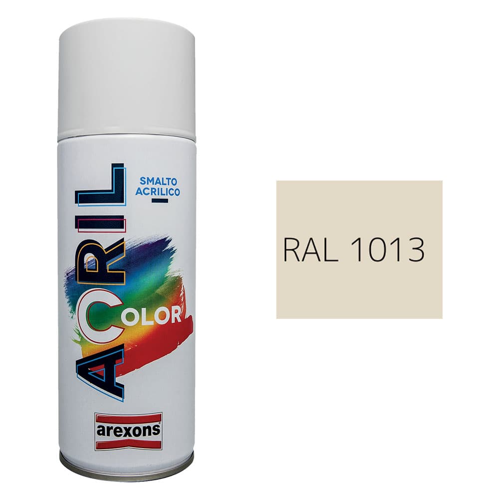 SMALTO SPRAY ACRILICO RAL 1013 - bianco perla (6 PZ)