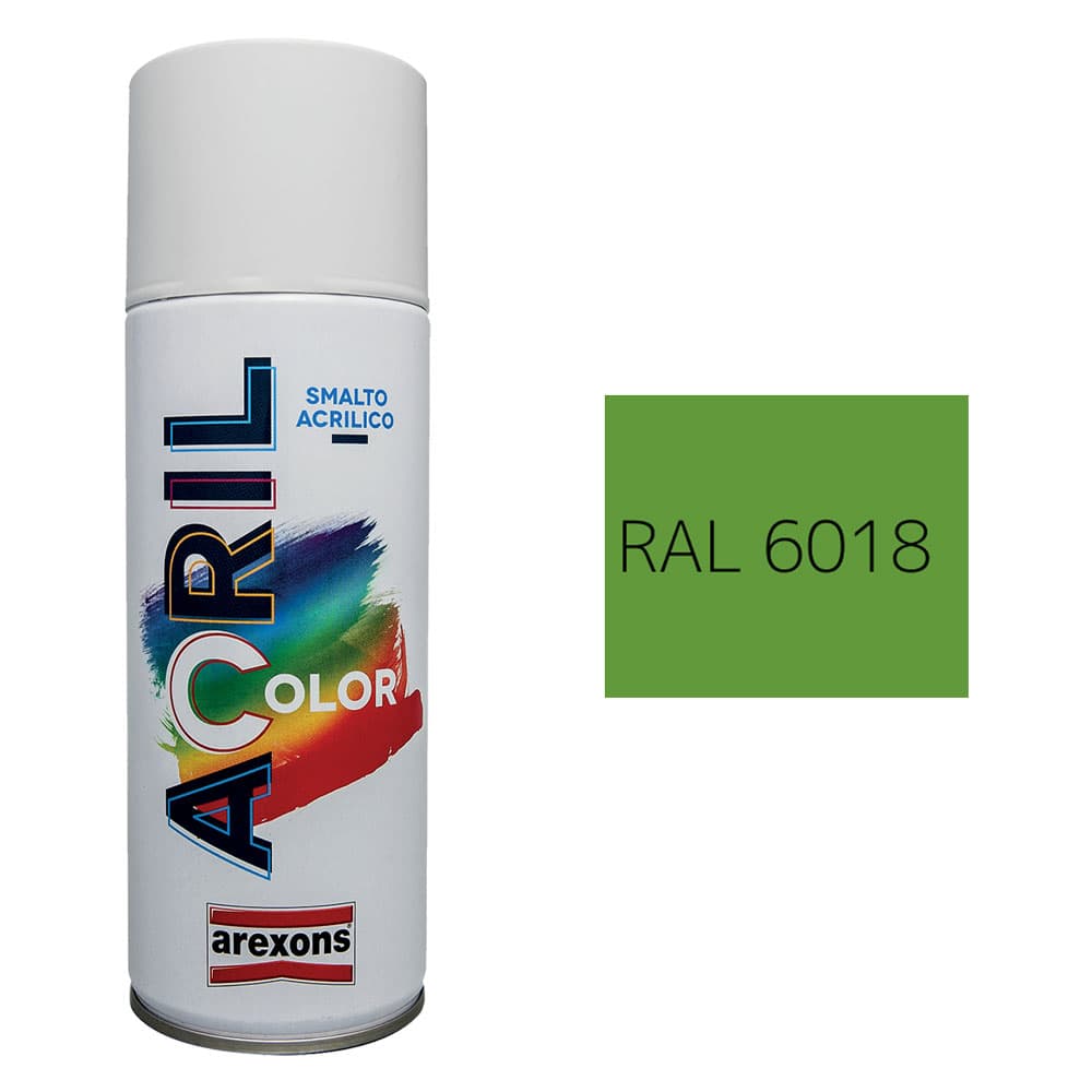 SMALTO SPRAY ACRILICO RAL 6018 - verde giallo