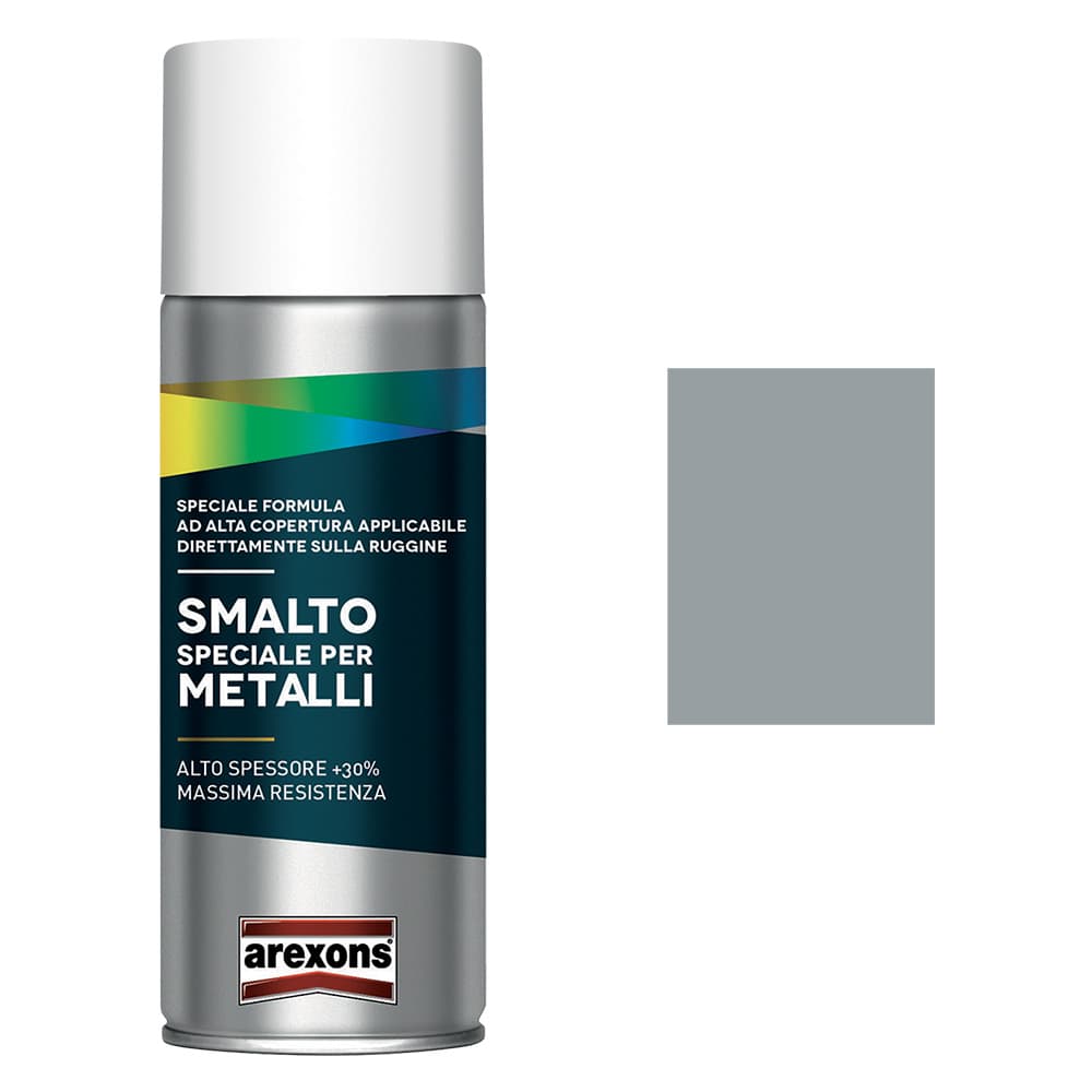 SMALTO SPRAY SPECIALE METALLI ml. 400 - grigio argento brillante