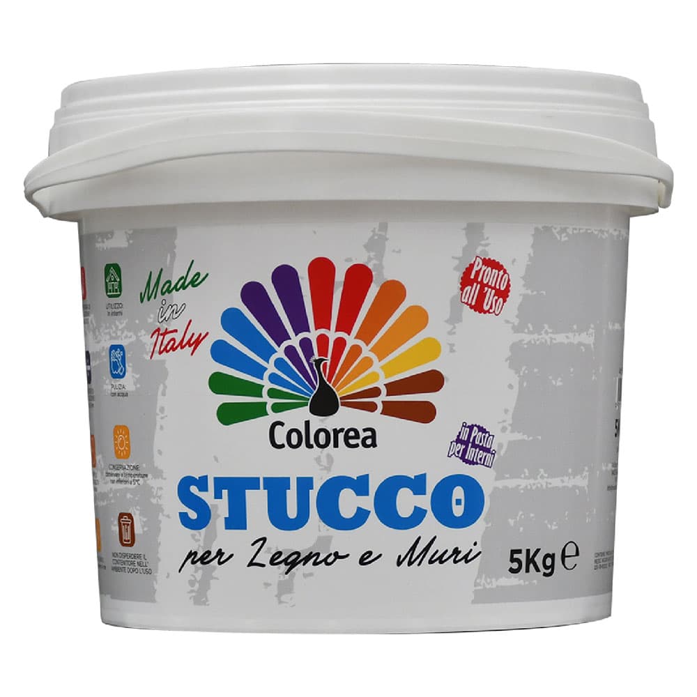 STUCCO IN PASTA 'COLOREA' Kg. 5 (4 PZ)