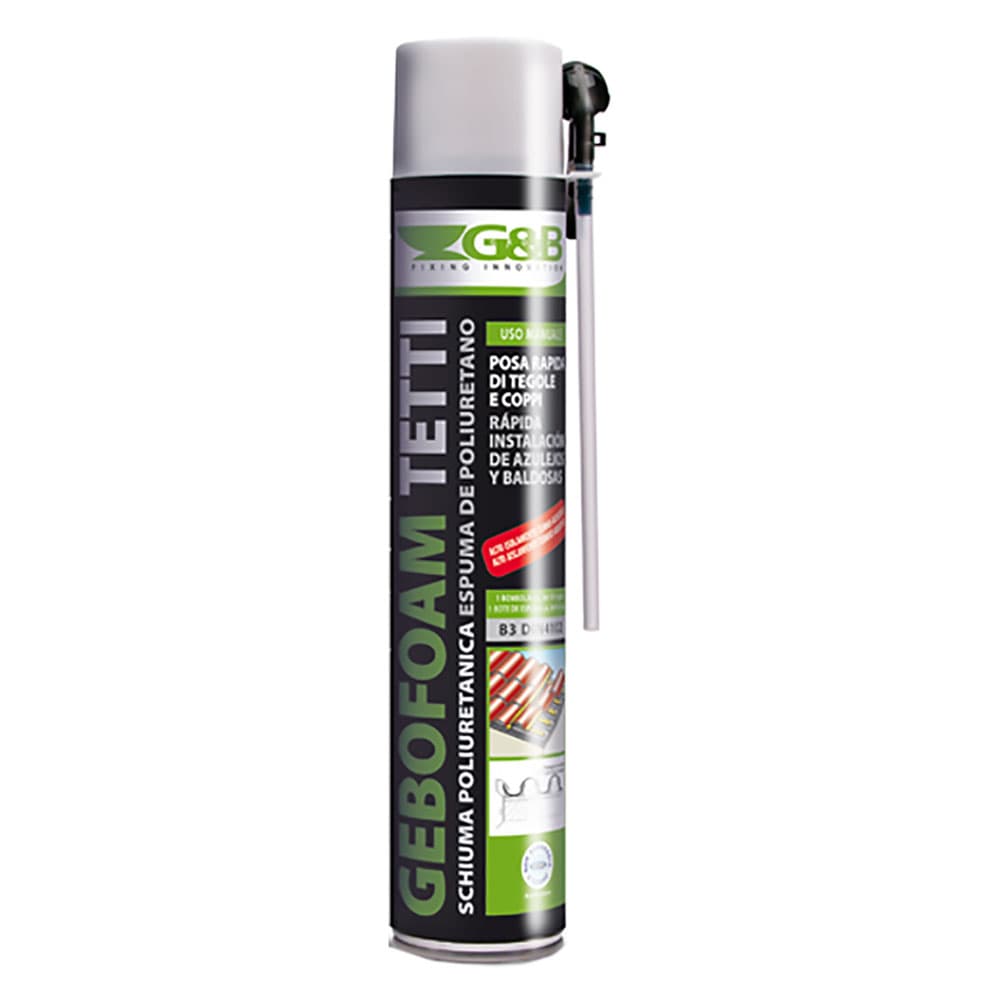 SCHIUMA POLIURETANICA TEGOLE E COPPI 'GEBOFOAM' ml 750 tipo S - manuale (12 PZ)