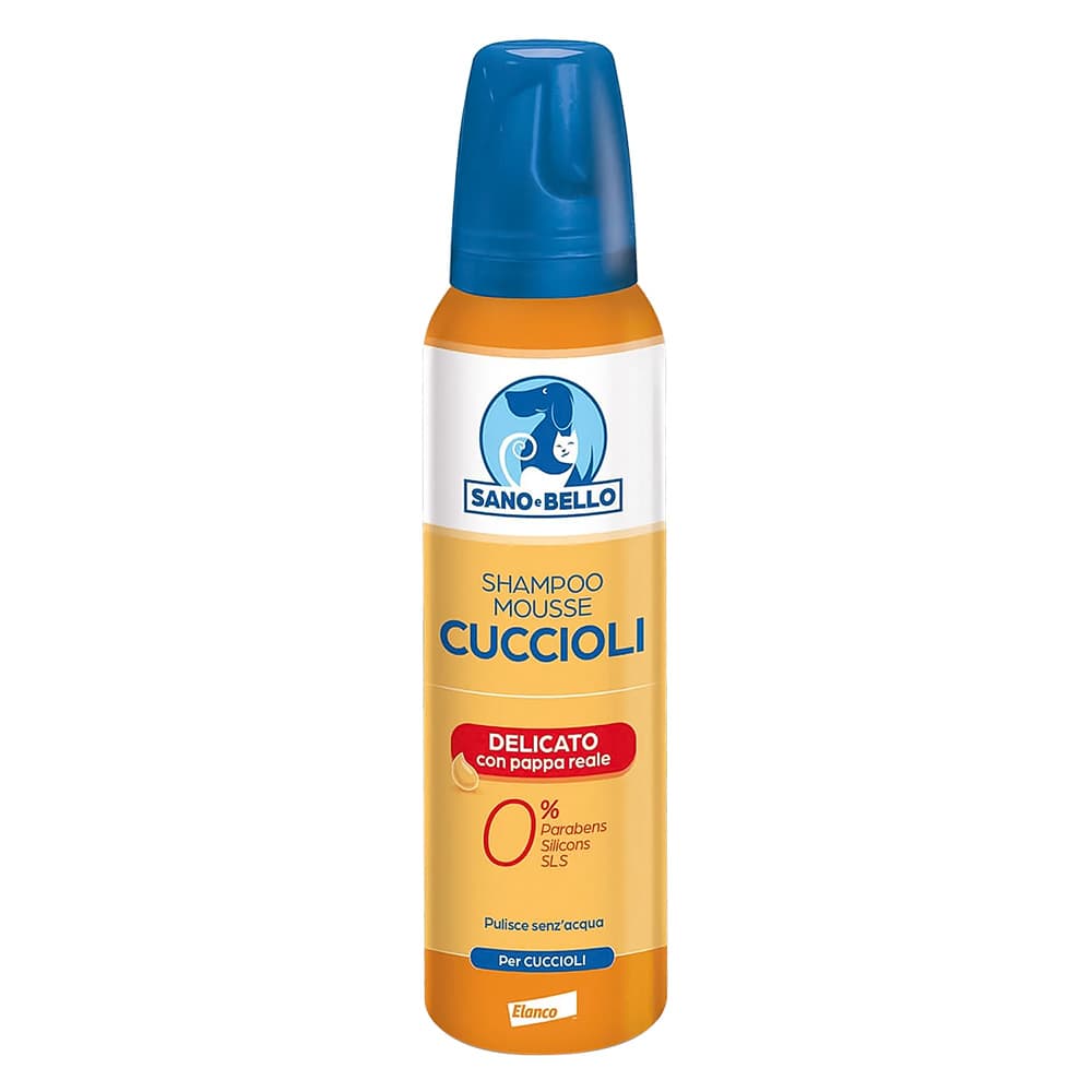 SHAMPOO MOUSSE PER CANE 'CUCCIOLI' delicato - con pappa reale