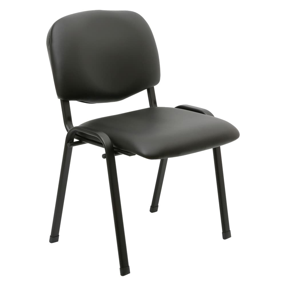 SEDIA INTERLOCUTORIA nero - cm 54,5 x 58 x 81,5 (5 PZ)
