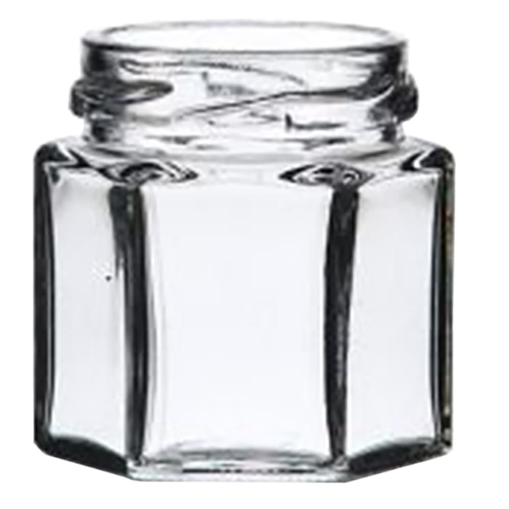 VASO VETRO 'BOCCACCIO' PER ALIMENTI TIPO 'ESAGONALE 45 ml - imbocc. Ø 43 mm (85 PZ)