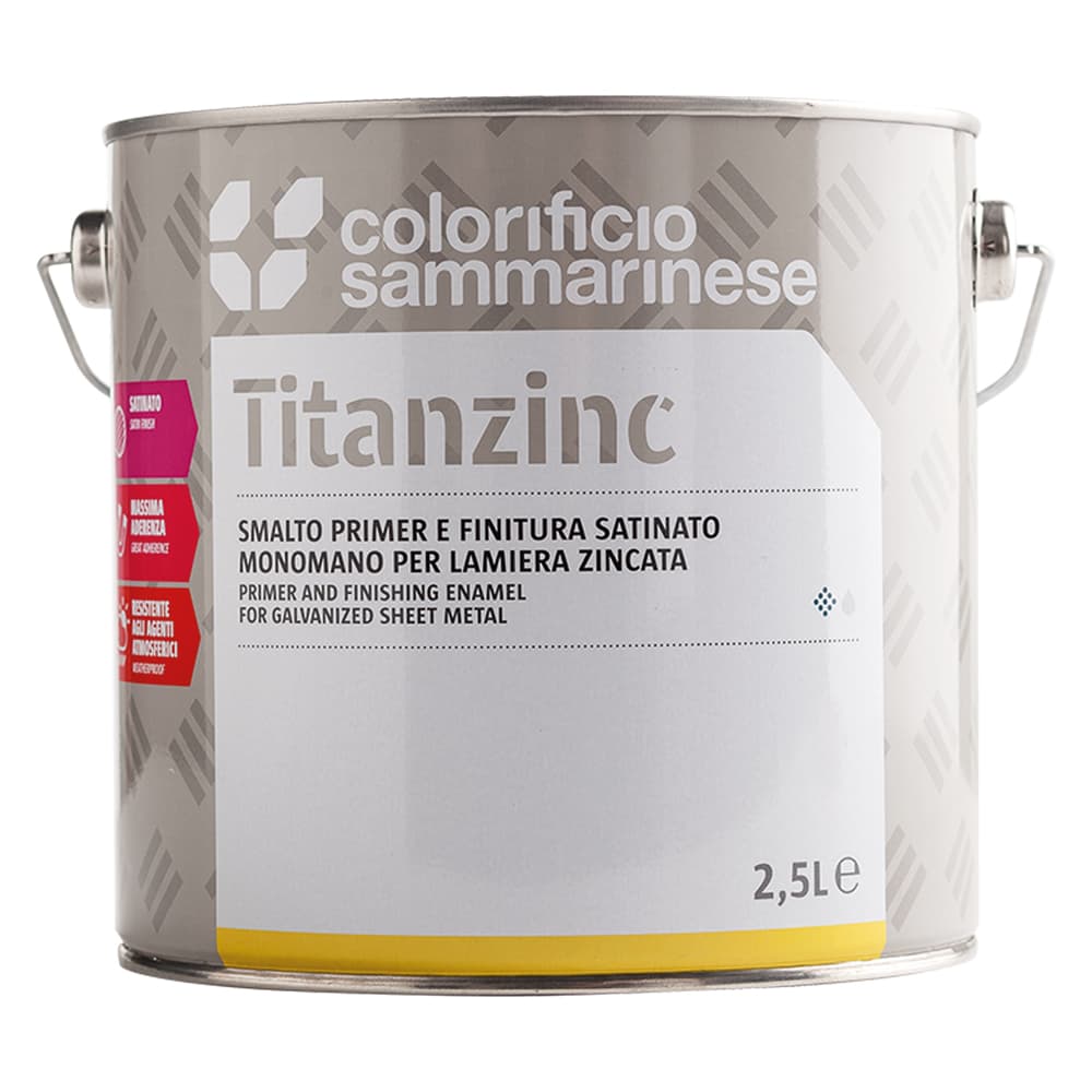 SMALTO SINTETICO RIEMPITIVO 'TITANZINC' Lt. 0,750 Bianco (6 PZ)