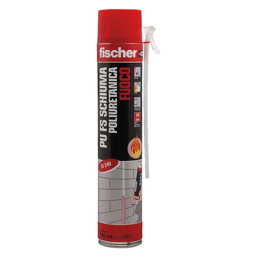 SCHIUMA POLIURETANICA ANTIFUOCO 'FS' PU FS 750 ml 750 - manuale (6 PZ)