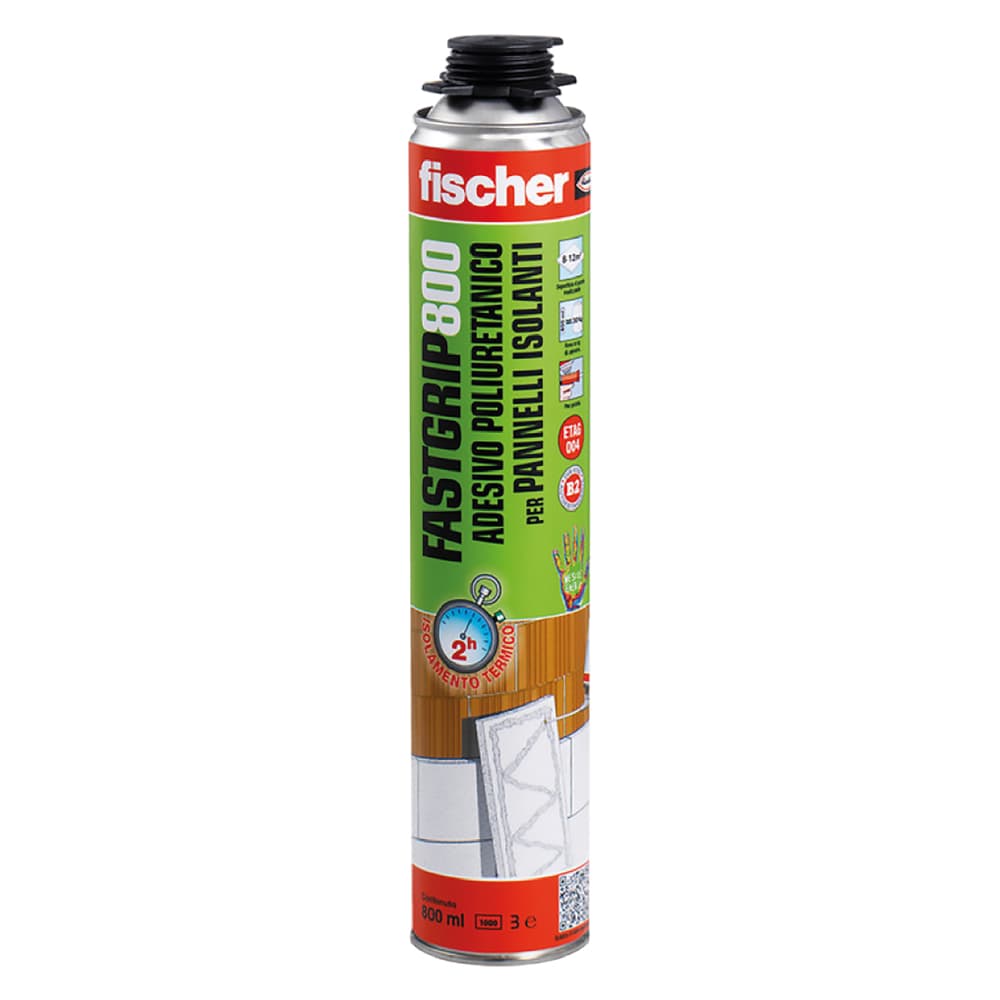 SCHIUMA POLIURETANICA ADESIVA 'FASTGRIP' FASTGRIP 800 ml 800 - per pistola (12 PZ)