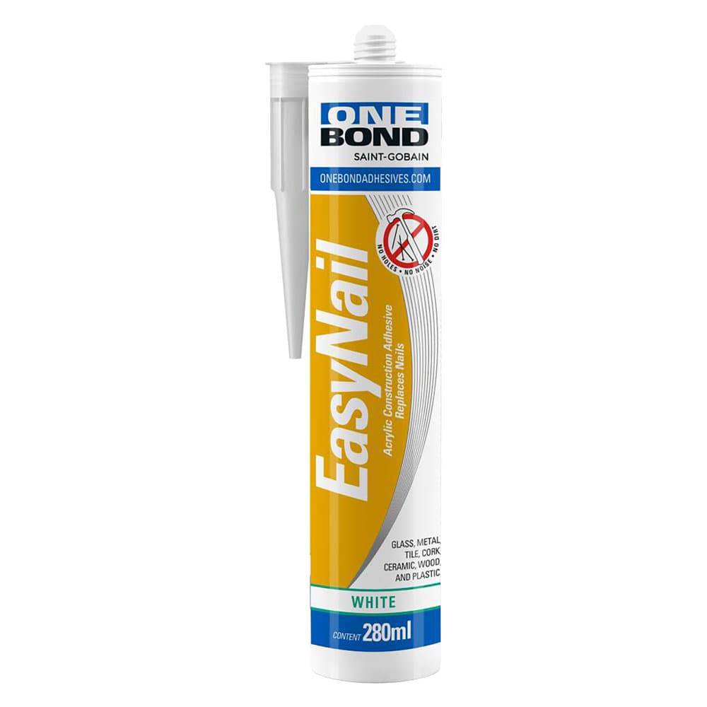 SILICONE ACRILICO CARTONGESSO E DECORAZIONI 'EASY NAIL' bianco ml 280 (12 PZ)