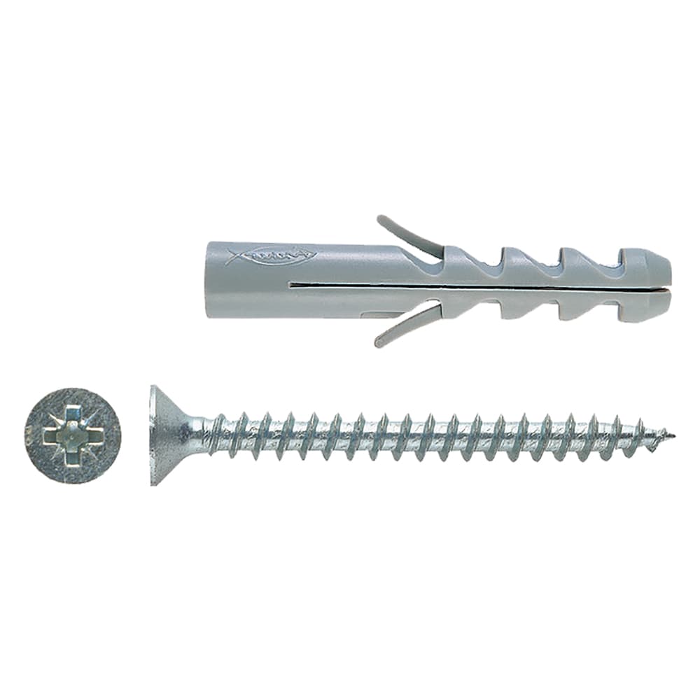 TASSELLO NYLON CON VITE 'SV' S8V Ø 8 x 40 - vite 5x50 mm (50 PZ)