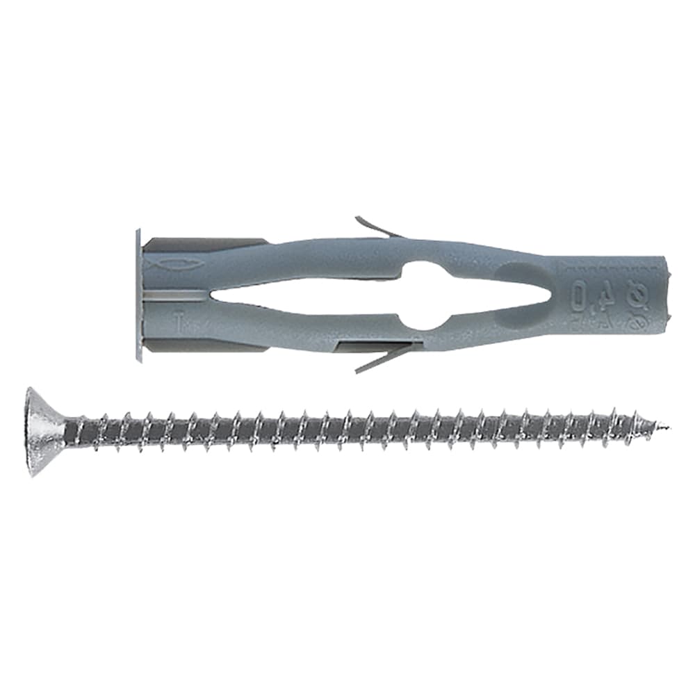 TASSELLO NYLON CON VITE 'FU-V' FU 6x35V Ø 6 x 35-vite 3,5x45 mm (100 PZ)