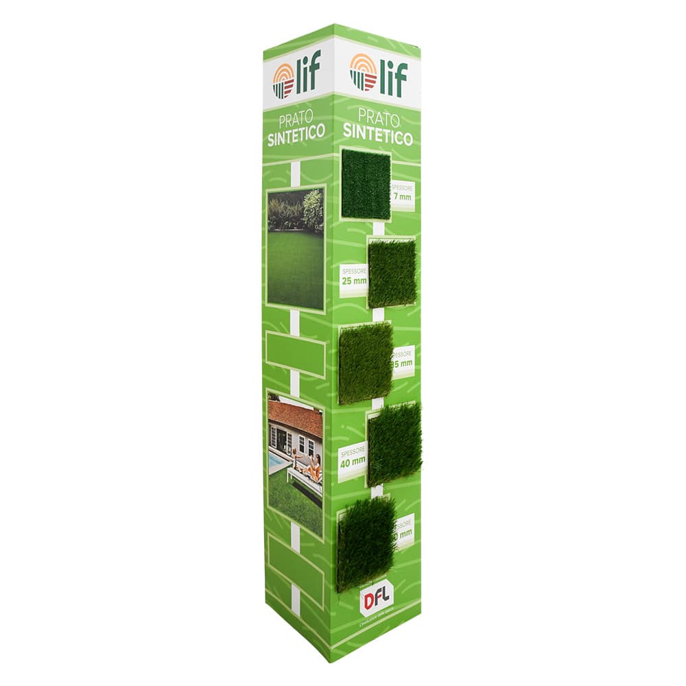 TOTEM PRATO SINTETICO 'LIF' cm. 39 + 39 + 39 x h.185