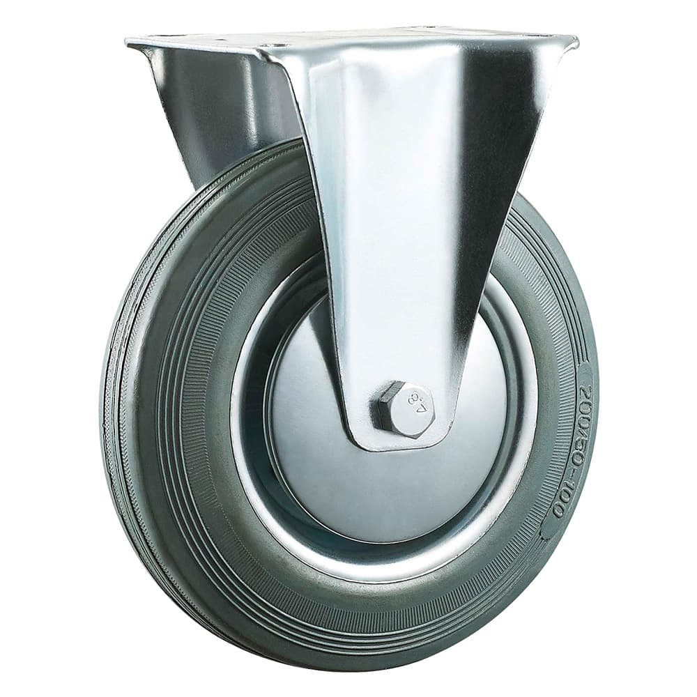 RUOTA PER CARRELLI ø mm 125 - piastra mm 105 x 85 - capacità kg 80