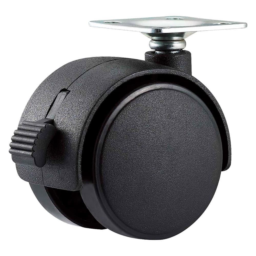 RUOTA PER MOBILI DOPPIA ø 40 - piastra mm 38 x 38 - capacità kg 25 - pz 2 BL