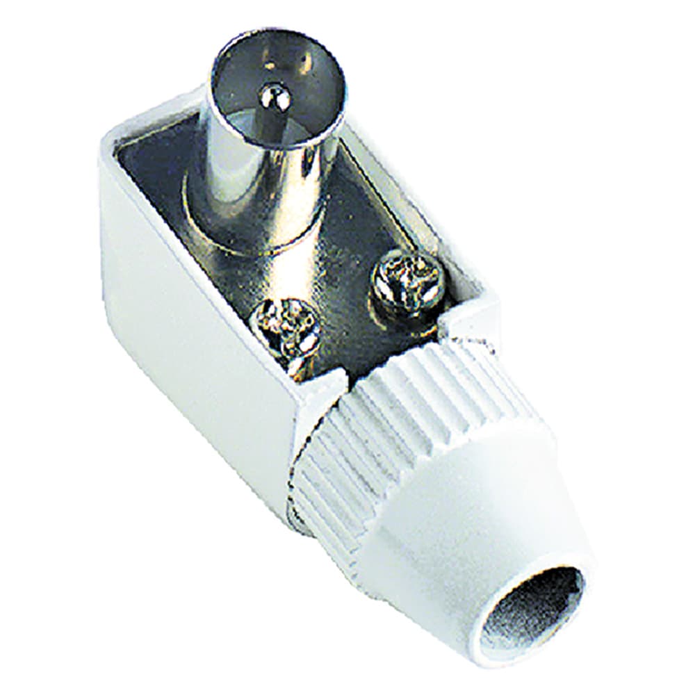 SPINA / PRESA TV COASSIALE A SQUADRA spina Ø mm 9,5 - blister (10 PZ)