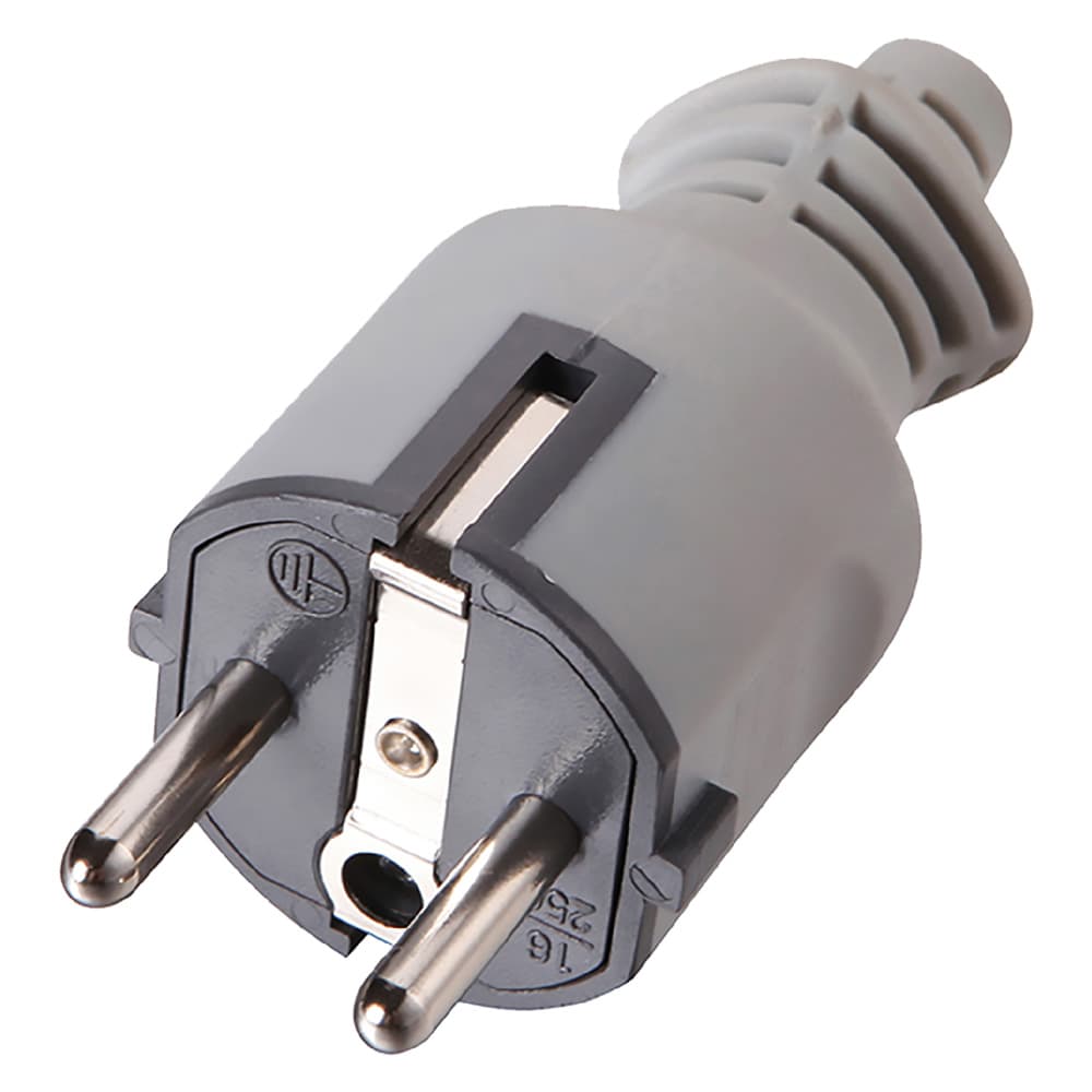 SPINA SCHUKO IN GOMMA 2P+T16A - art.71929 (5 PZ)