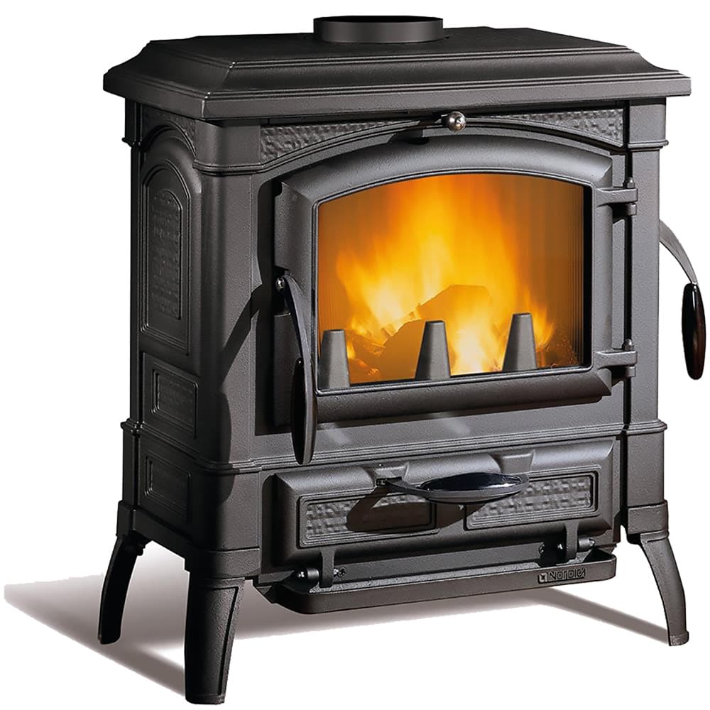 STUFA A LEGNA 'ISETTA EVO 4.0' 7,3 kw - colore nero antracite