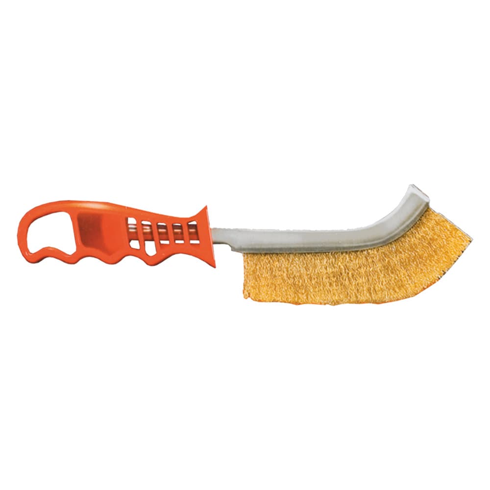 SPAZZOLA A MANO CURVA mm 260 - fili mm 0,3 (24 PZ)