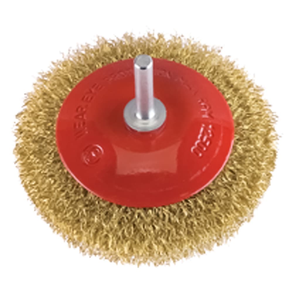 SPAZZOLA CIRCOLARE CONICA Ø mm 90 - gambo mm 6