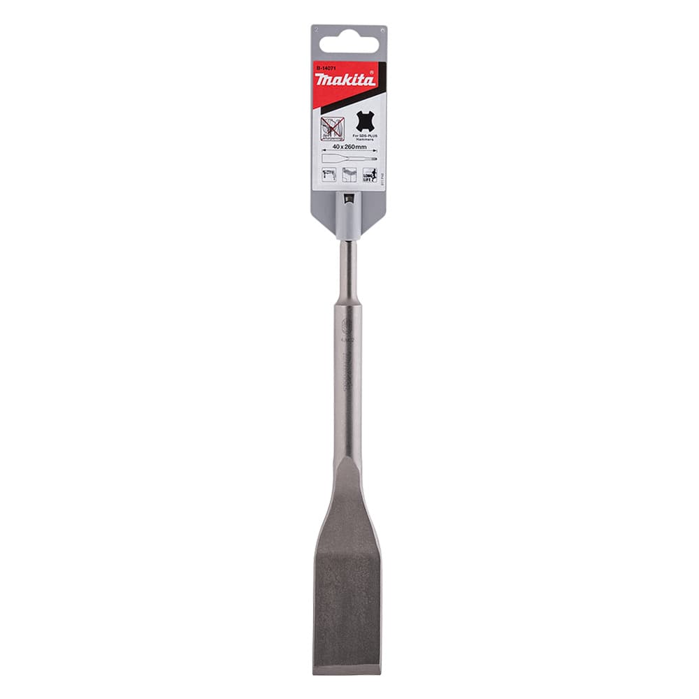 SCALPELLO ANGOLARE ATTACCO SDS-PLUS mm 40 x 260 piatto largo