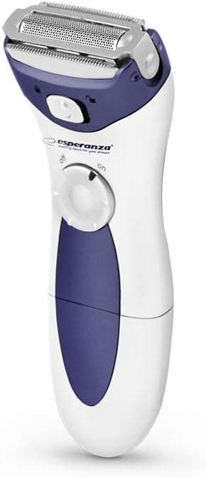 Epilatore Depilatore Rasoio Elettrico Aruba Donna Portatile Silk Epil A Batteria(Bianco-Blue)