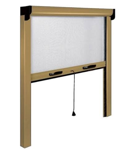 ZANZARIERA AVVOLGIBILE VERTICALE 100x160 cm - Colore Bronzo
