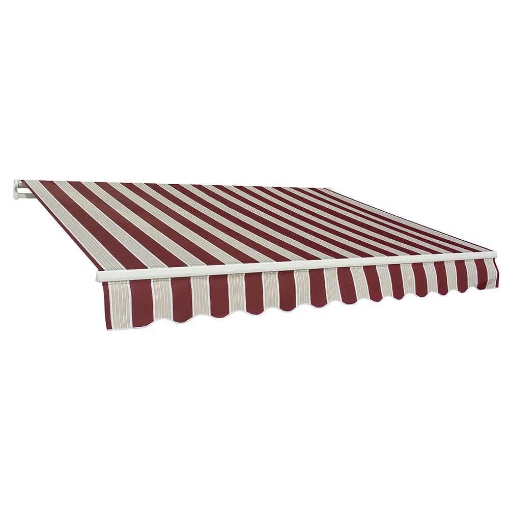 TENDA DA SOLE A BARRA QUADRA 300x200 cm - Colore Bordeaux/Crema