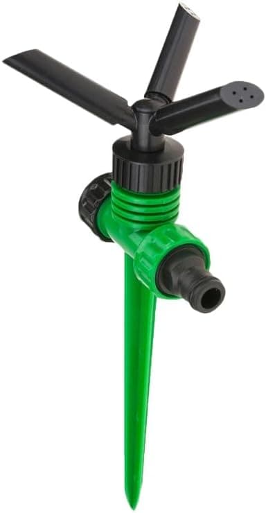 Irrigatore Rotante 360° A Picchetto Per Giardino Con Getto Regolabile A 3 Bracci